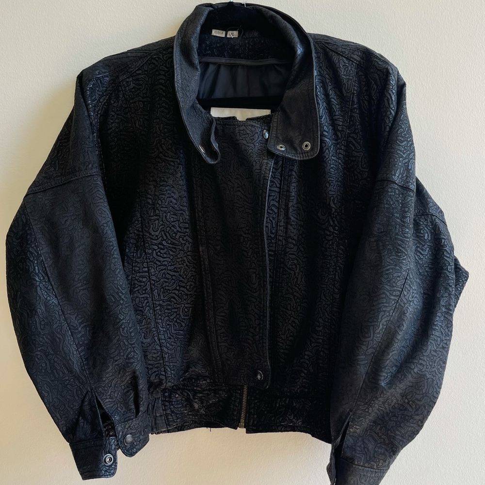 Vintage Wilson’s leather black suede jacket size S